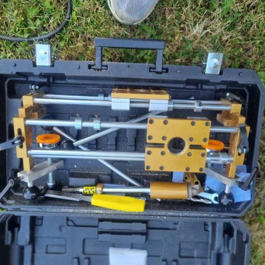 door lock drill out device