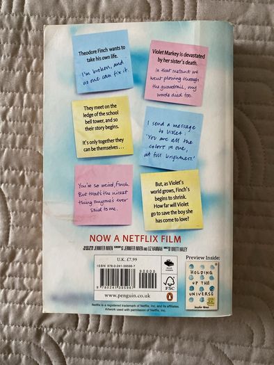 Book: Jennifer Niven- All the Bright Places