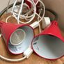 Pair of Kvart IKEA 90s red wall lights Image 7