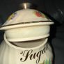 KH Pottery Staffordshire SUGAR Canister Fruit Design . Image 4