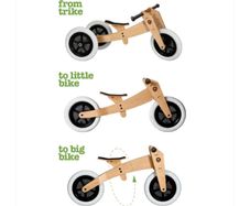 Wishbone Original 3-in-1 Balance Bike Wooden (Space) RRP 550
