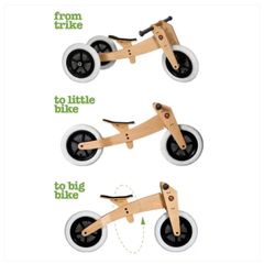 Wishbone Original 3-in-1 Balance Bike Wooden (Space) RRP 550