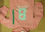 Girls Pink hoodie . Age 7-8