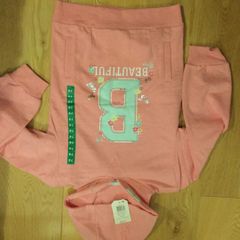 Girls Pink hoodie . Age 7-8