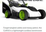 Electric Lawnmower with rechargeable battery