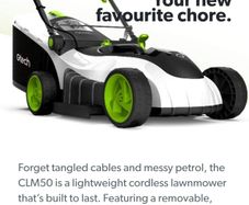 Electric Lawnmower with rechargeable battery