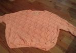 Peach crochet knit berska jumper