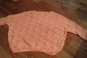 Peach crochet knit berska jumper