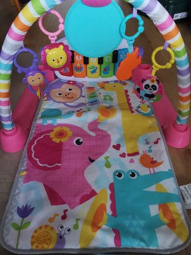 PRICE DROP!!!! Fisher-Price Baby Play Mat | Deluxe Kick & Play Baby Play Gym for Newborn Baby to 3 Year Olds with Light Up Piano, Toys and Comfy Baby Mats for Floor Play | Playmats & Floor Gyms - Pink
