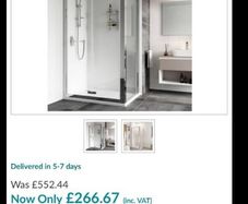 Flair frameless shower enclosure