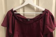 Women's New Look Maroon Blouse