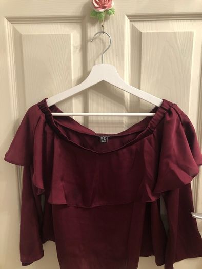 Women's New Look Maroon Blouse