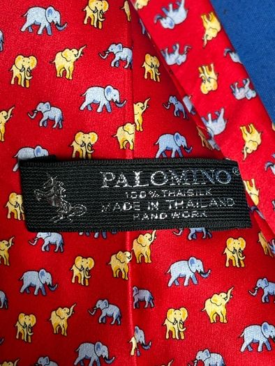 Vintage Elephant Silk Tie