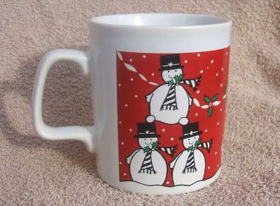 A vintage Christmas mug by Kilncraft (early 1980s) - snowmen design