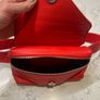 Carditosale Red Saffiano Leather Belt Bag Image 3