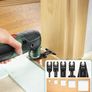 13PCS Multi Tool Blade Set, Universal Oscillating Saw Blades, Oscillating Tool Accessories for Wood Plastics Cutting, Multitool Blades Compatible with Makita, Milwaukee, Dremel, Ryobi and More Image 4