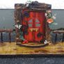 Rustic driftwood enchanted door shelf Image 8
