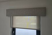 Roller Blinds with Upholstered Pelmets