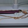 Boho Style. Leather Long Tassel Necklace with Natural Stone Image 5