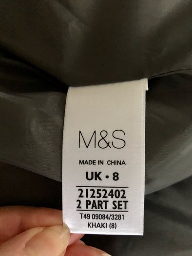 M&S green coat
