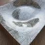 Vintage map style glass serving plate Image 3