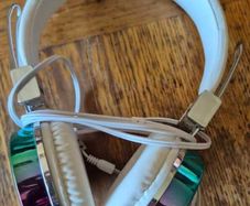 White headphones