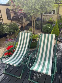 Two Foldable Sunloungers