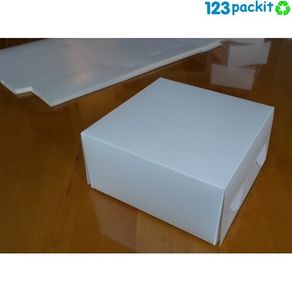Job Lot of 10 cake boxes Size very large 14x14x6 inches - 35.5 x 35.5 x 15.5 cm Brand New flat pack