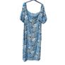 Blue Floral Dress Image 2