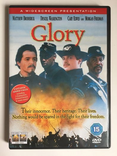 Glory [1989] Denzel Washington, Cary Elwes, Matthew Broderick & Morgan Freeman Movie DVD] Academy Award Winner