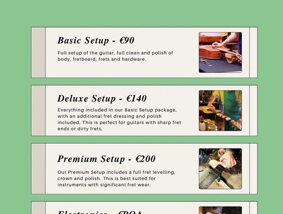Guitar Repairs and Setups