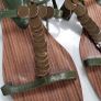Italian leather khaki green gladiator sandals Sz 40 (Fit 7UK) Image 7