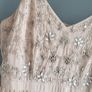 Miss Selfridge nude pleated full length occasion dress Sz 12 UK - Bnwt Rrp 135 Image 4