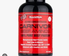 MuscleMeds Carnivor Beef Aminos 100% Pure Beef Protein 300 Tablets All 19 Amino Acids Essential & Non-Essential Protein Muscle Grow