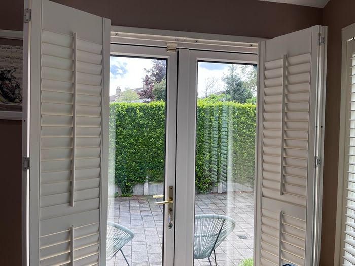 Custom White Interior Shutters