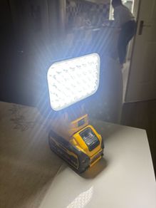 40 LED Work Light For Dewalt 18V Battery Portable Flood Light Cordless Job Site Lamp Outdoor Emergency Fishing Tool