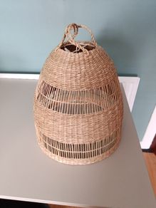 Basket weave lampshade