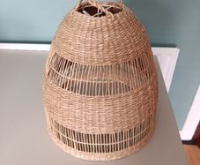 Basket weave lampshade