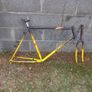 Vintage Peugeot bicycle frame set. Image 2