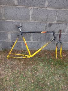 Vintage Peugeot MTB frame set