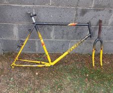 Vintage Peugeot MTB frame set