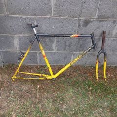 Vintage Peugeot MTB frame set