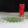 Bagley Green Glass Leaf Shape Serving Plate Image 7