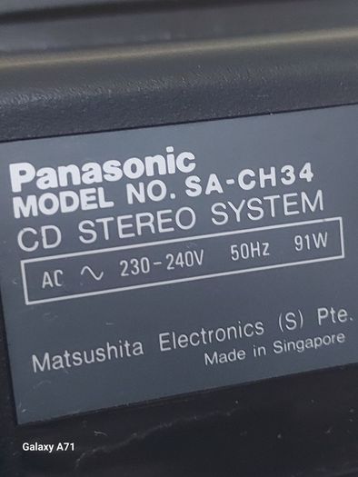 Retro Panasonic SA-CH34 MASH CD STEREO SYSTEM with Tuner & Tape Deck