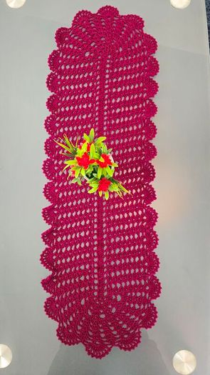 Handmade Crochet Table Runner