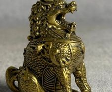 Kirin Incense Burner (7cm) - Bronze