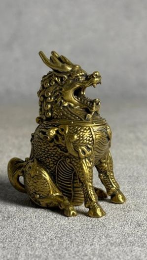 Kirin Incense Burner (7cm) - Bronze