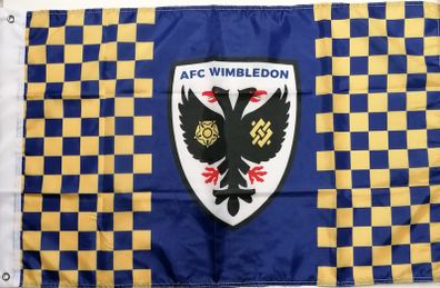 Afc Wimbledon flag cheque flag.
