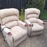Two dual motor riser recliner electric armchairs Image 3
