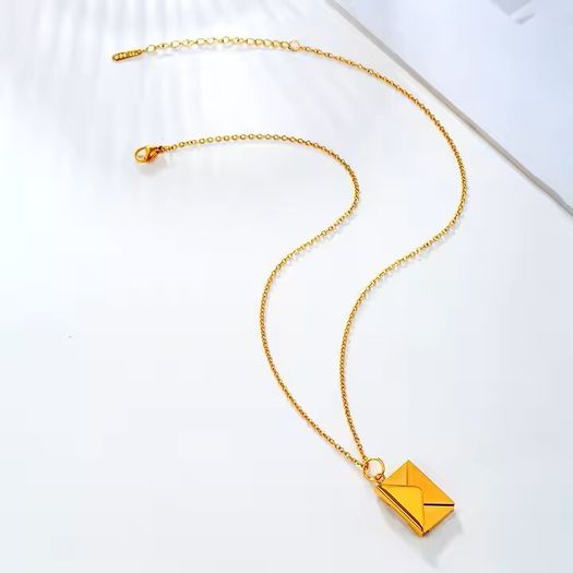 The Keepsake Envelope Necklace  Wear Your Message Custom Engrave By R'Laith